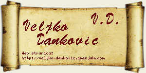 Veljko Danković vizit kartica